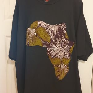 MAP OF AFRICA PATCHWORK TEE SHIRT